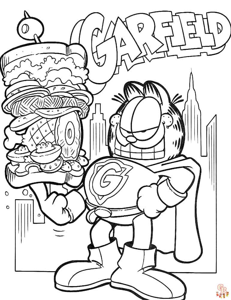 Coloriage Garfield