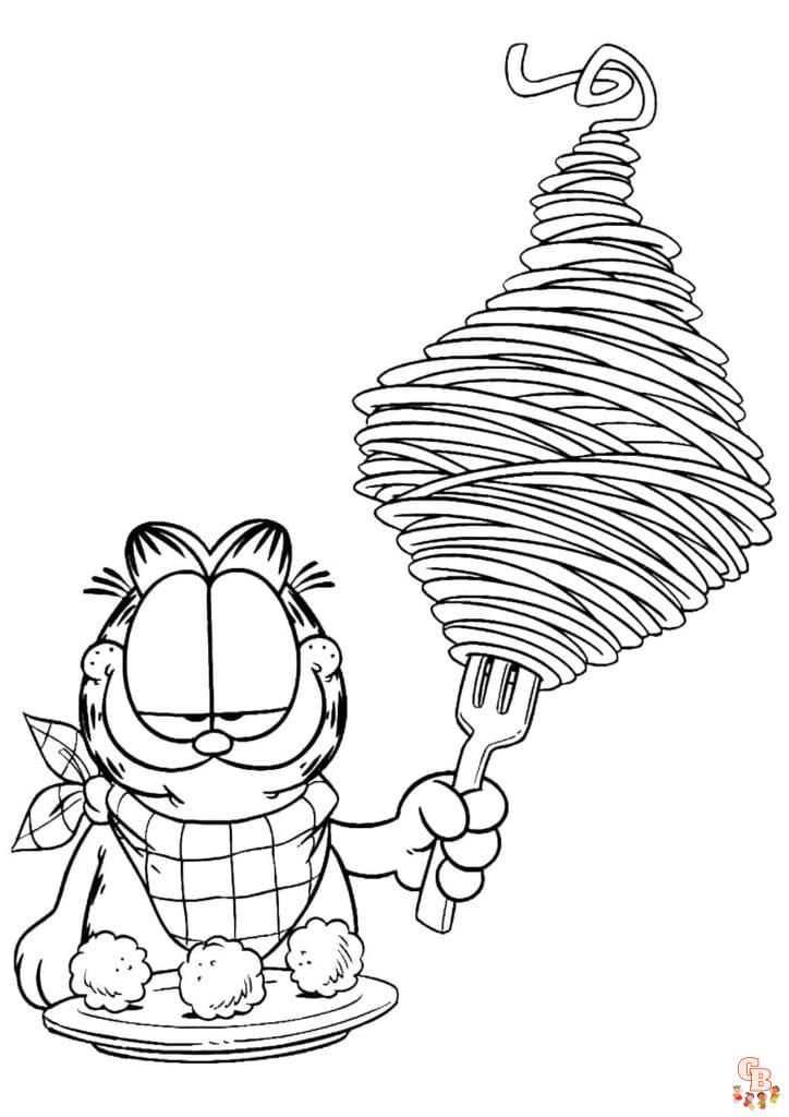 Coloriage Garfield