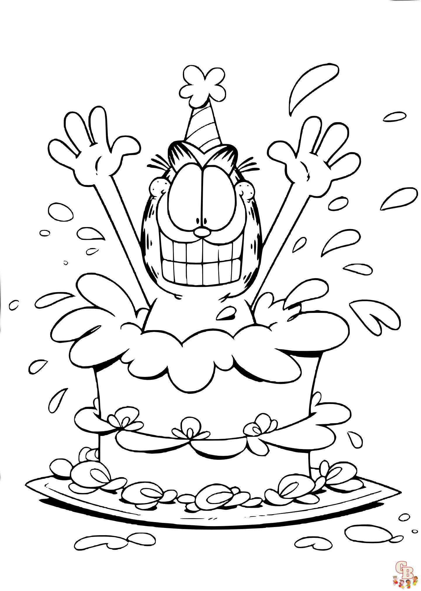 Coloriage Garfield