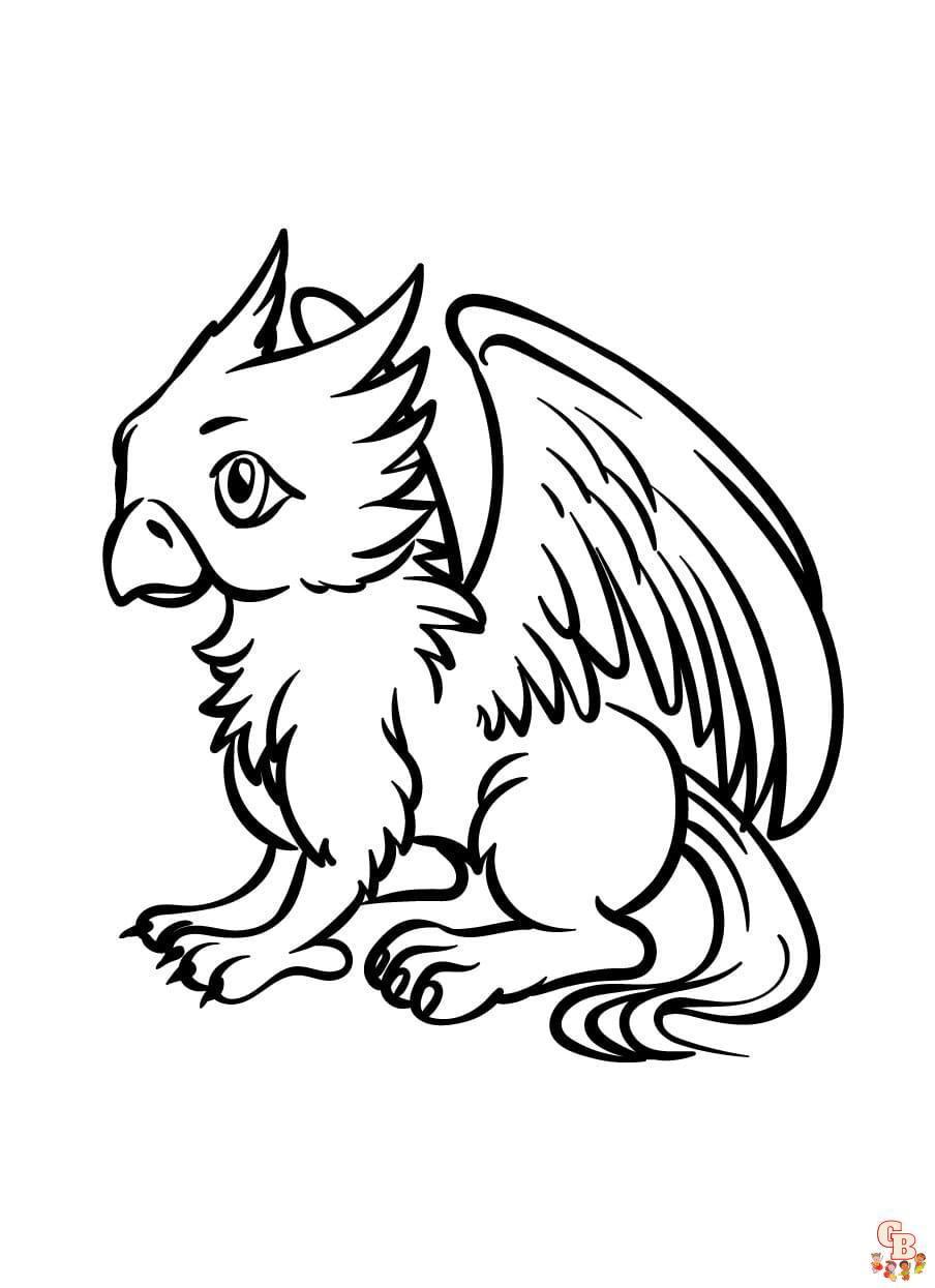 Coloriage Griffon