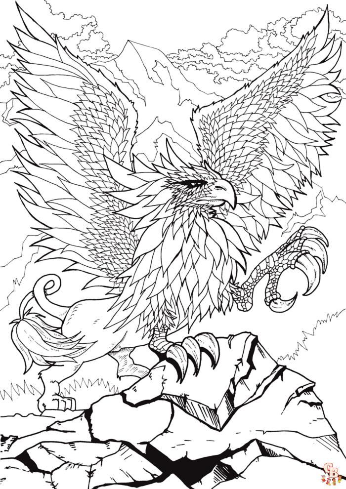 Coloriage Griffon