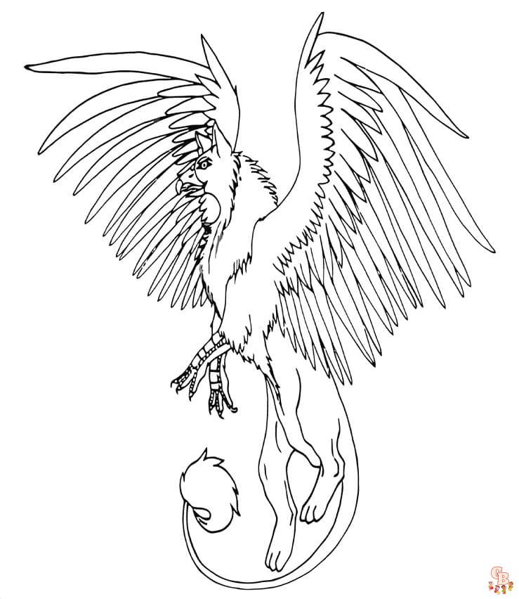 Coloriage Griffon