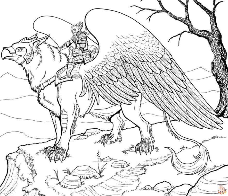 Coloriage Griffon