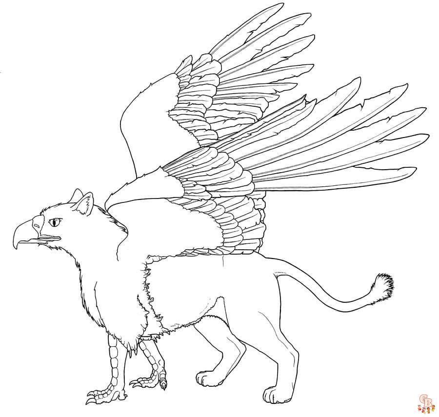 Coloriage Griffon