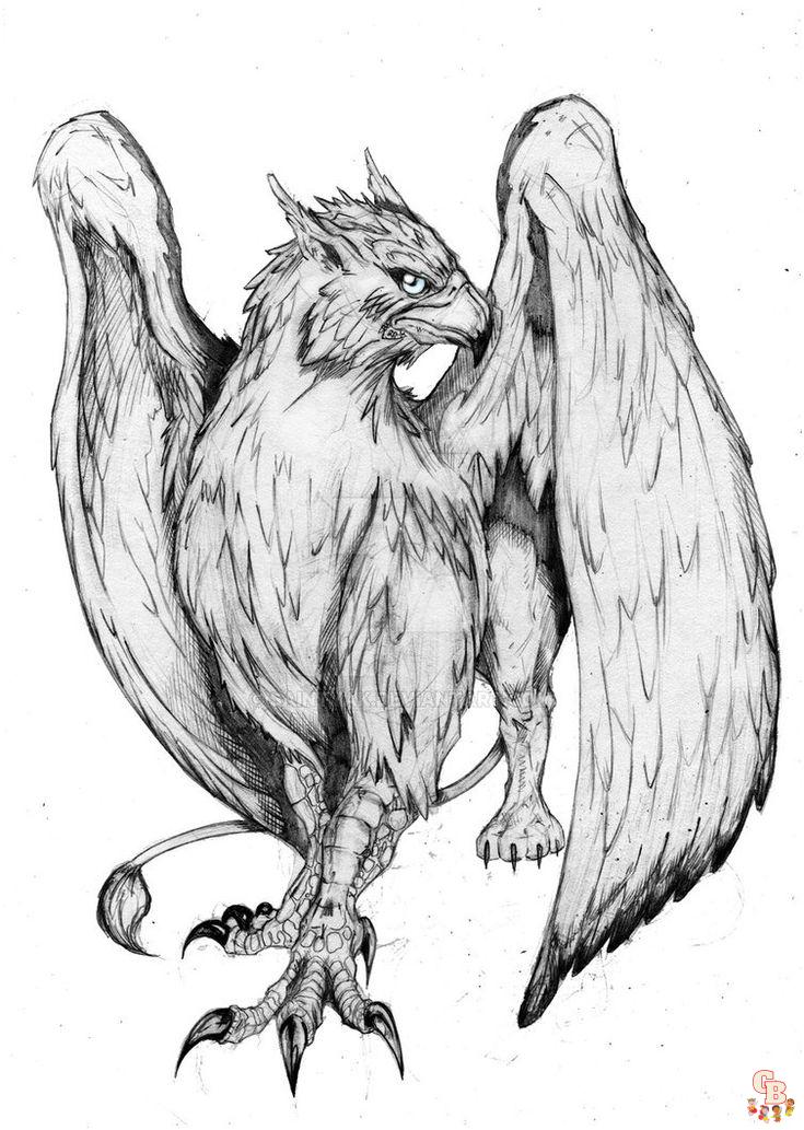 Coloriage Griffon