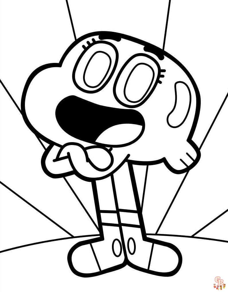 Coloriage Gumball