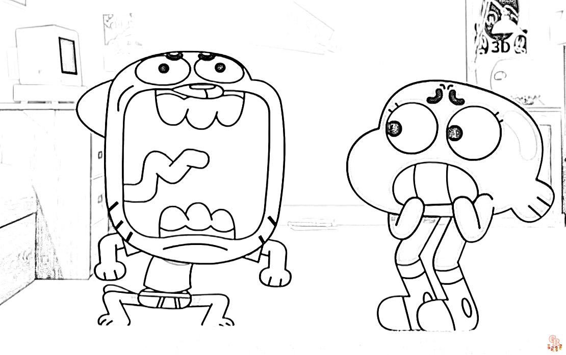 Coloriage Gumball