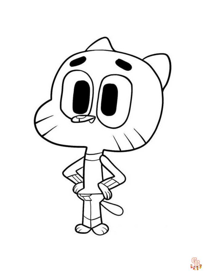 Coloriage Gumball