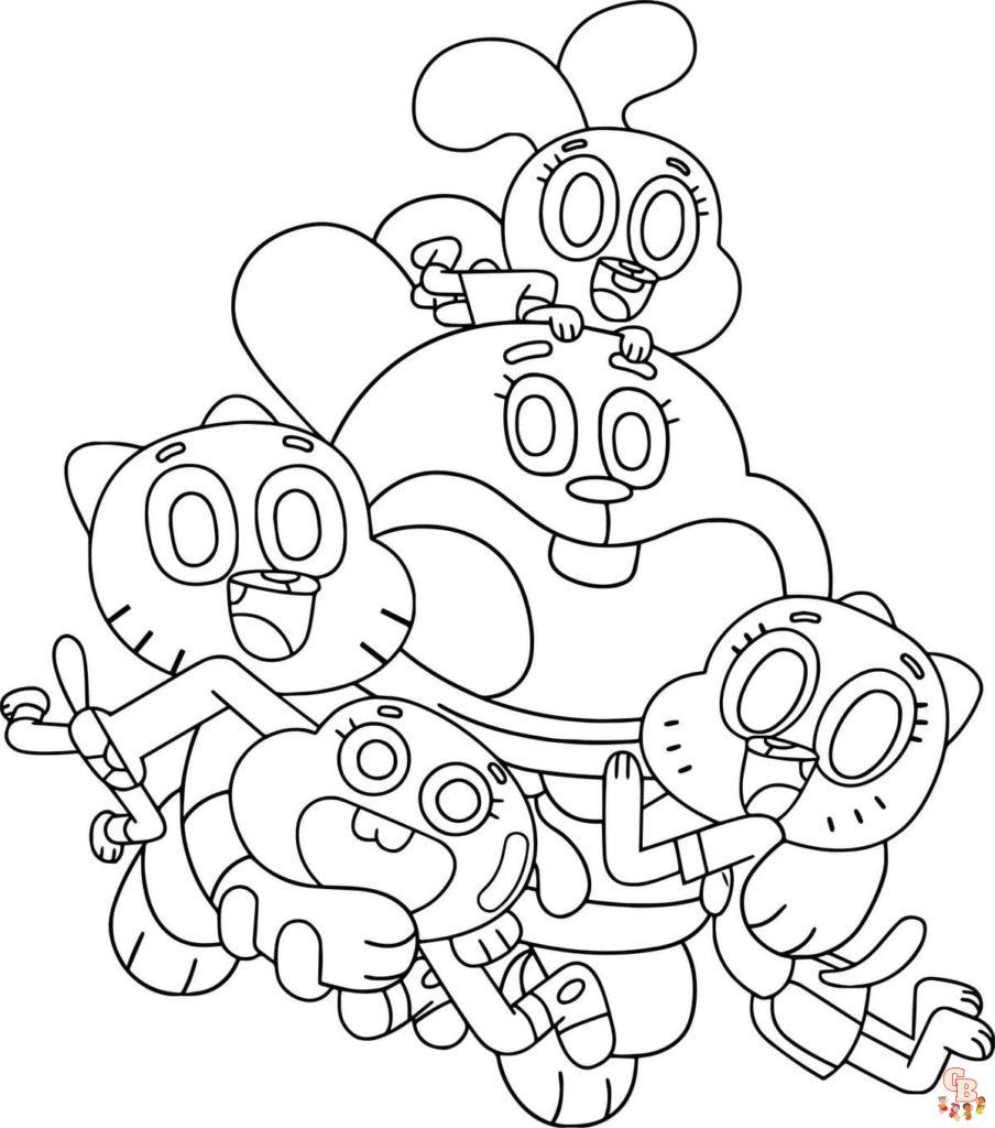 Coloriage Gumball