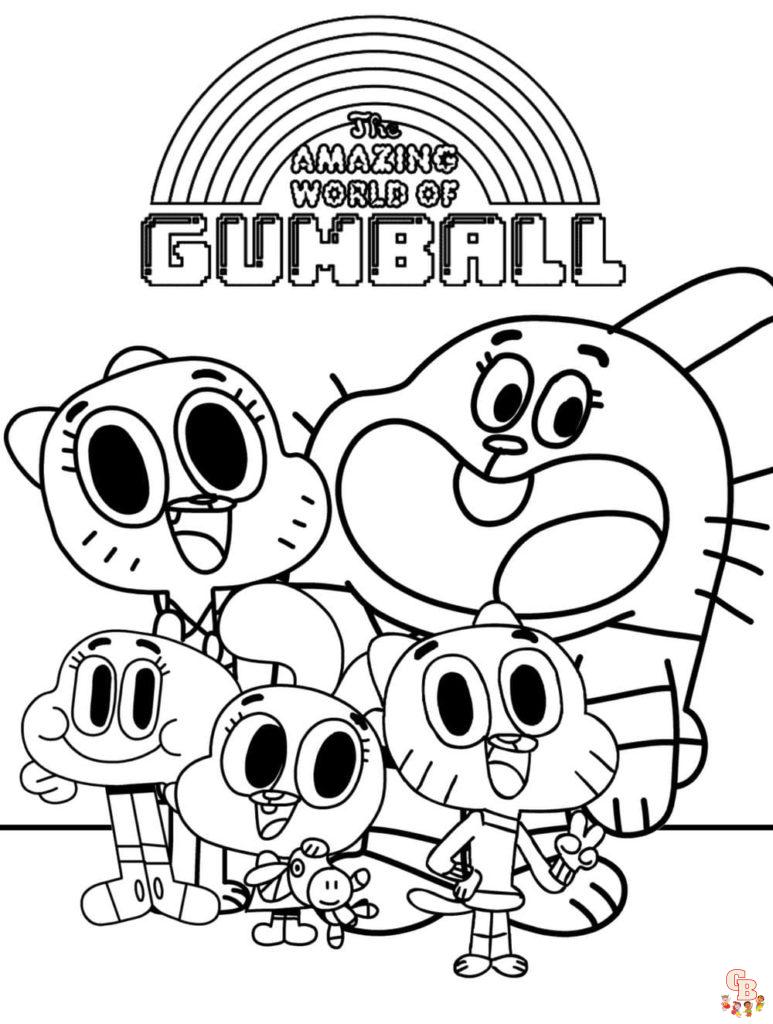 Coloriage Gumball