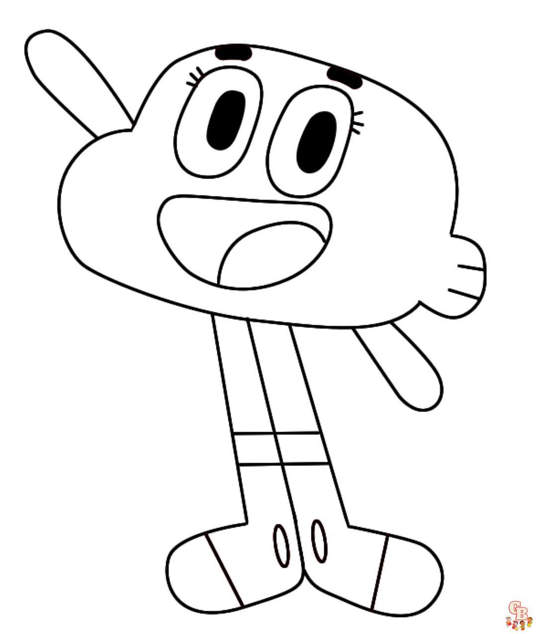 Coloriage Gumball