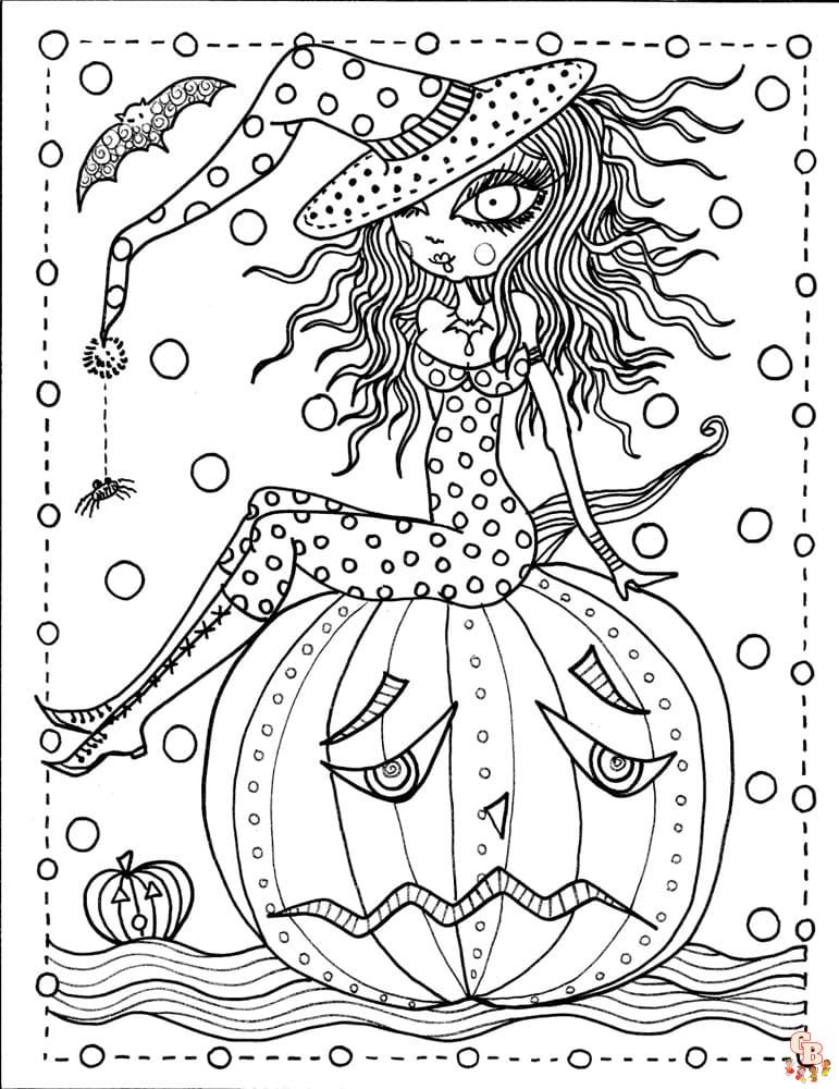 Coloriage Halloween Adulte