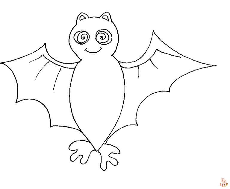 Coloriage Halloween Chauve Souris