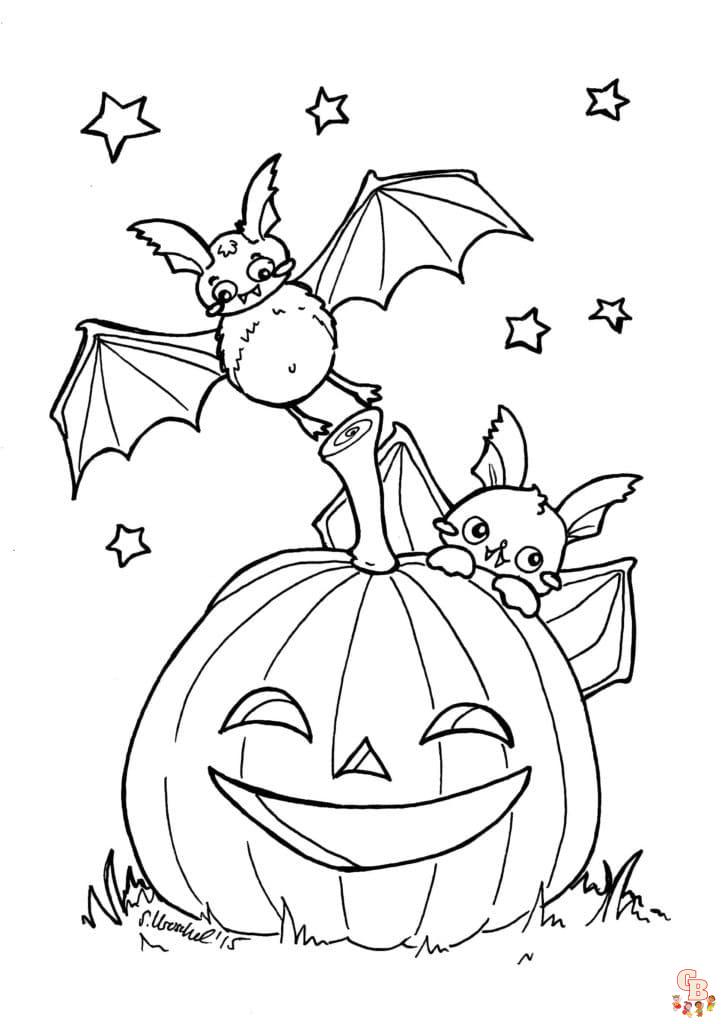 Coloriage Halloween Chauve Souris