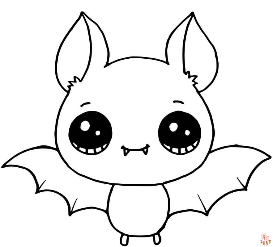 Coloriage Halloween Chauve Souris