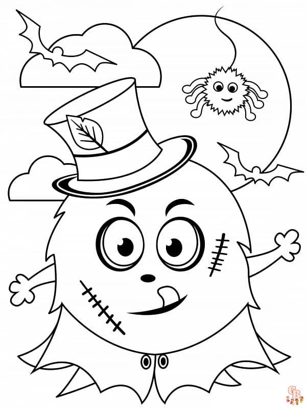 Coloriage Halloween Fantome