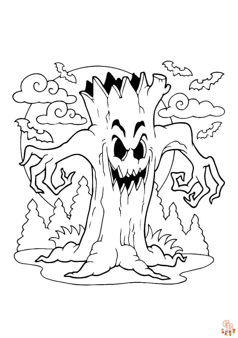 Coloriage Halloween Fantome