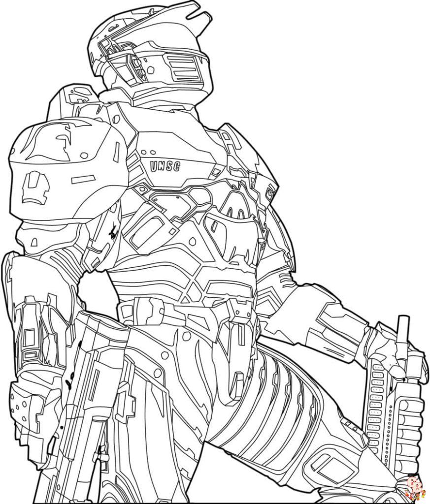 Coloriage Halo