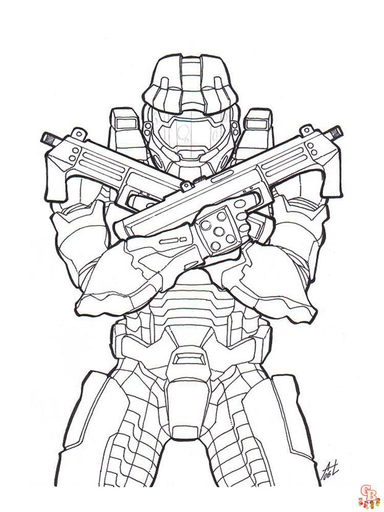 Coloriage Halo