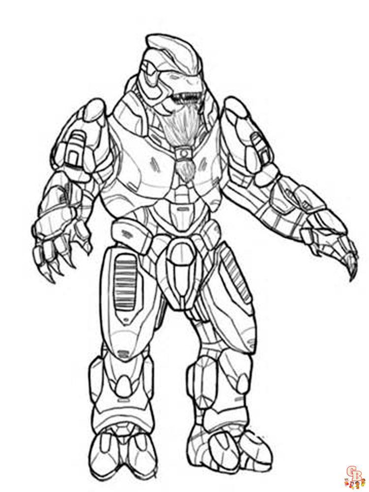 Coloriage Halo