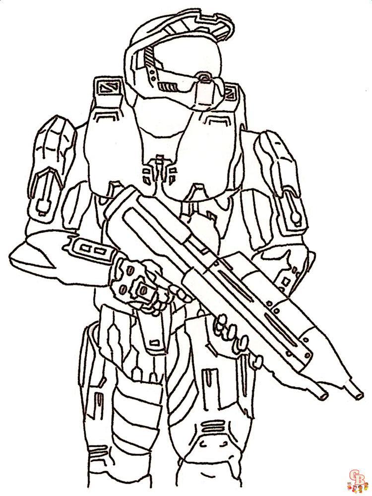 Coloriage Halo