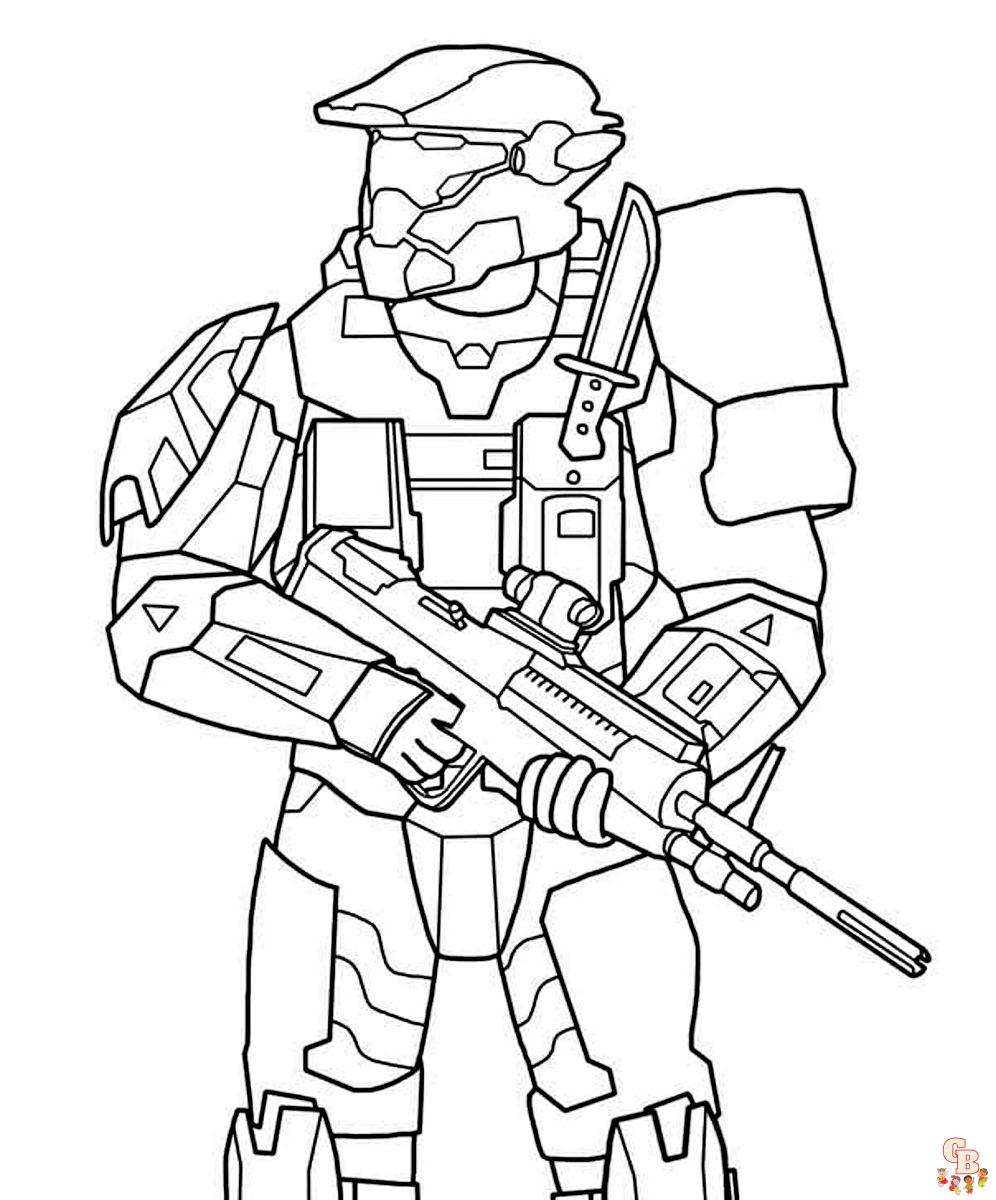 Coloriage Halo