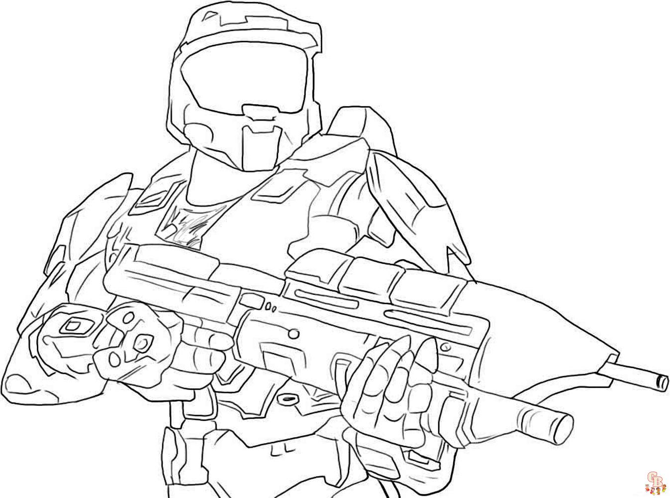 Coloriage Halo