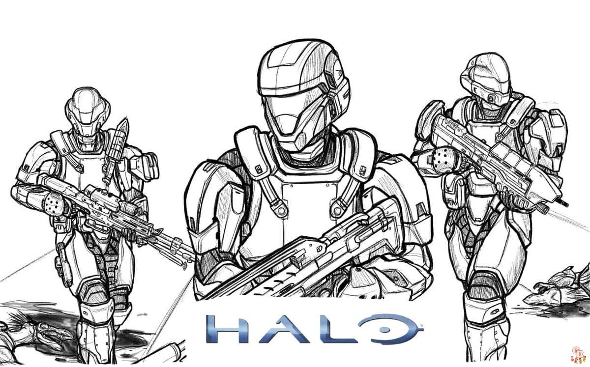 Coloriage Halo