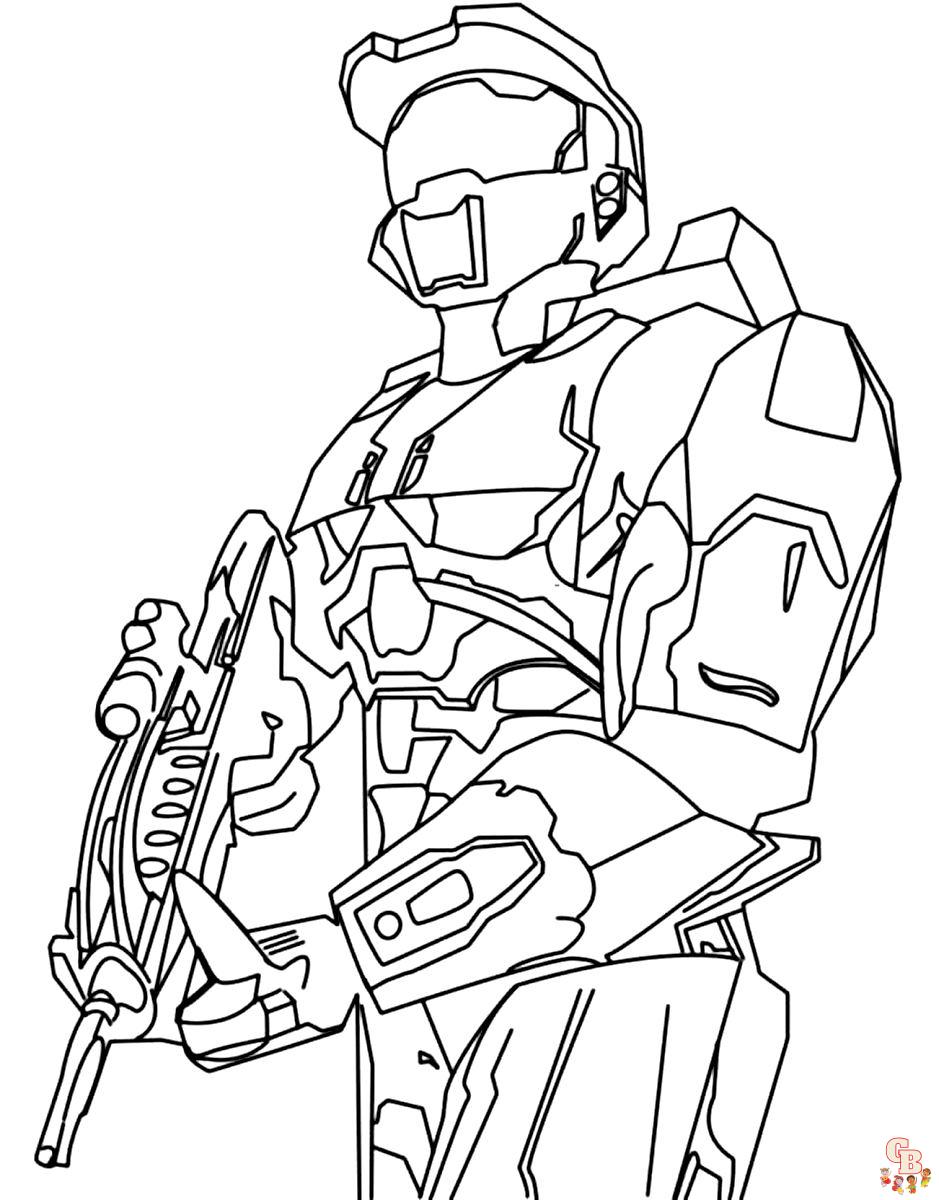 Coloriage Halo