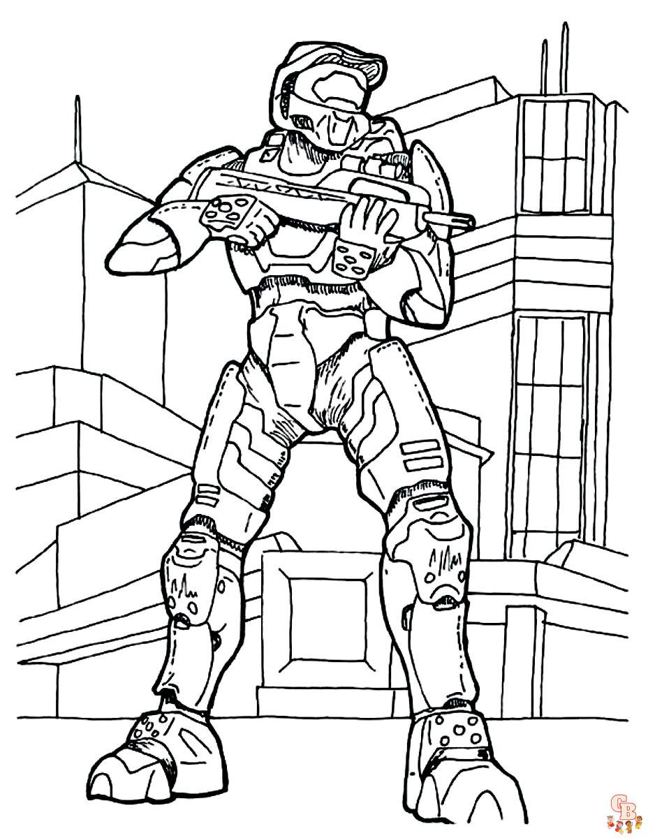 Coloriage Halo