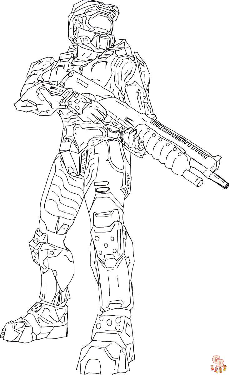 Coloriage Halo