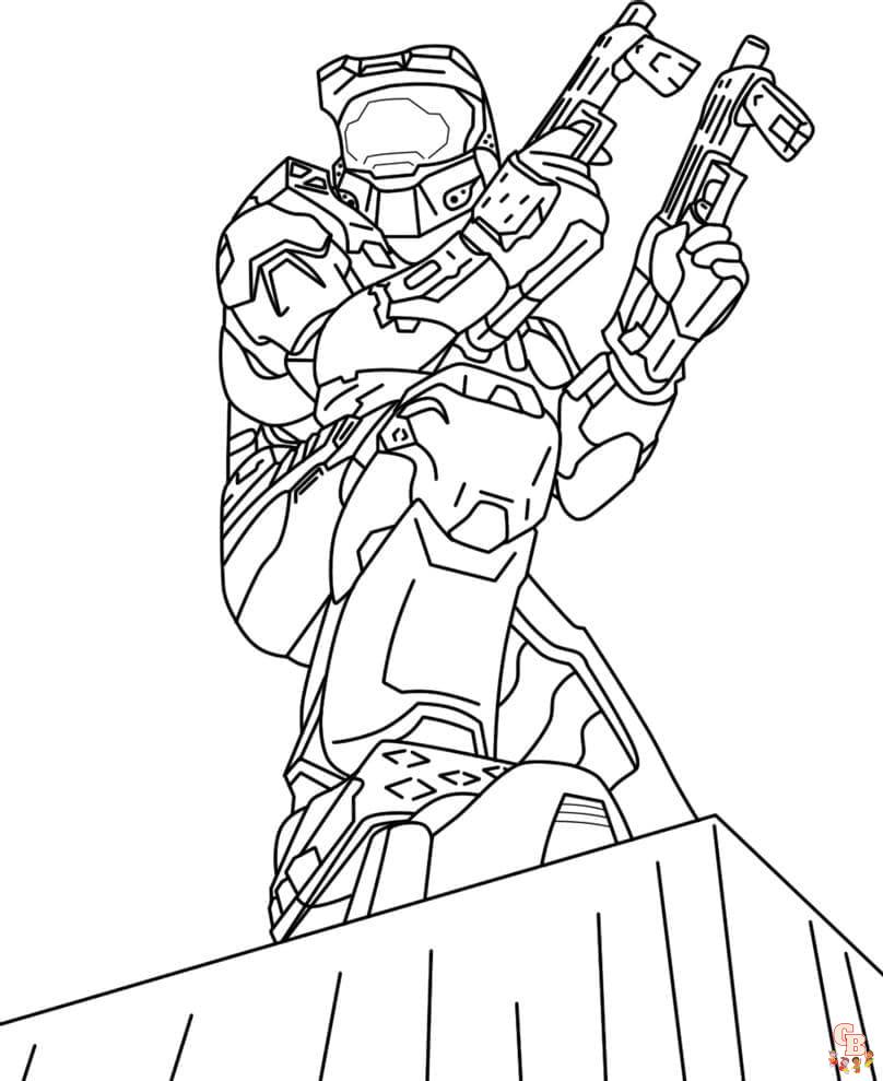 Coloriage Halo