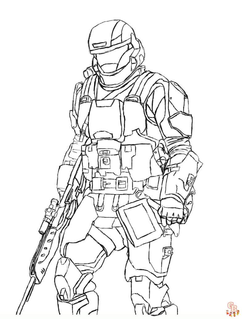 Coloriage Halo