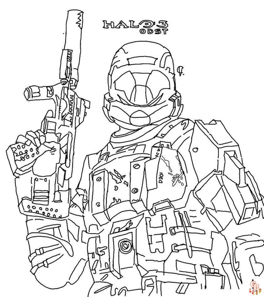 Coloriage Halo