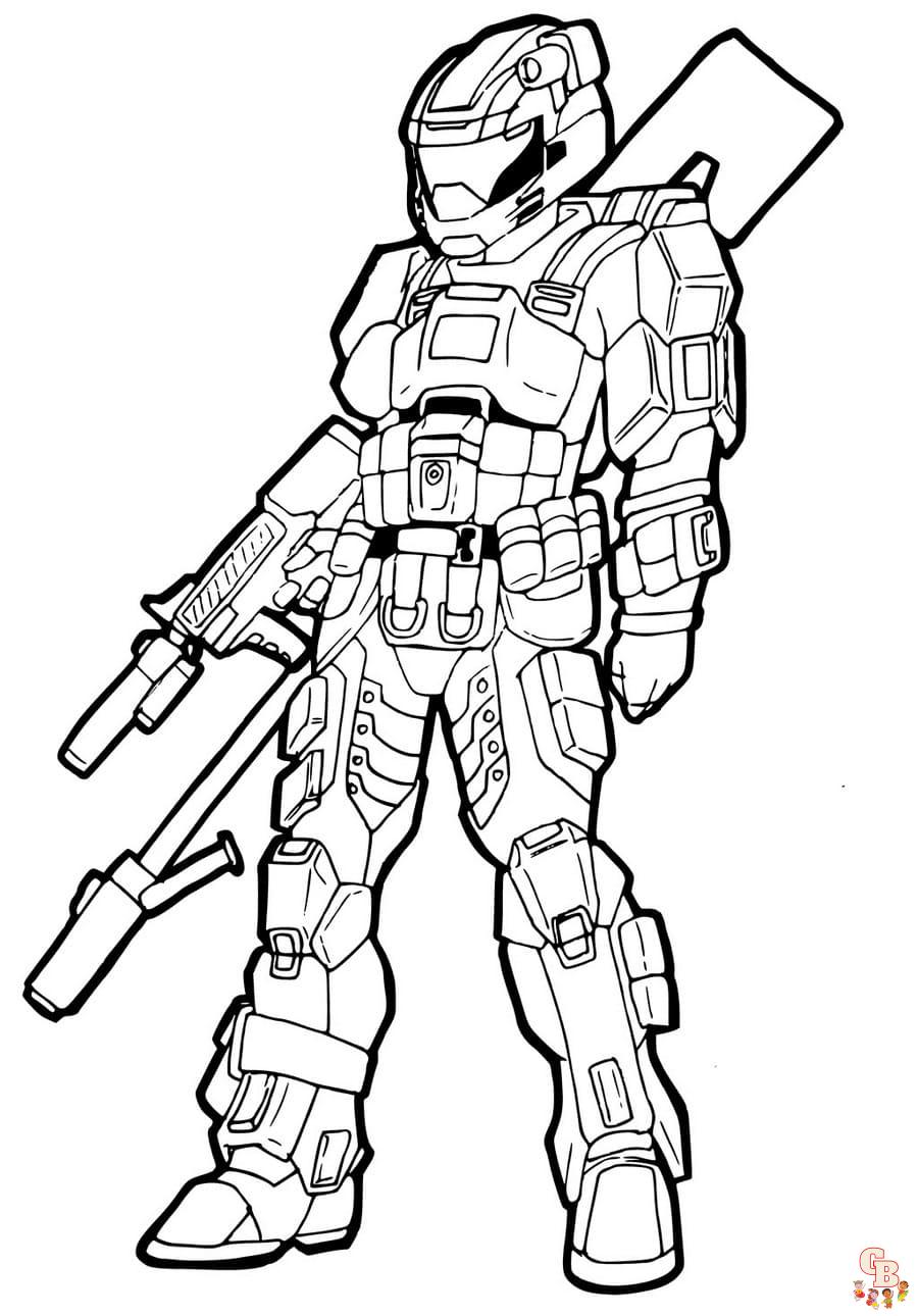 Coloriage Halo