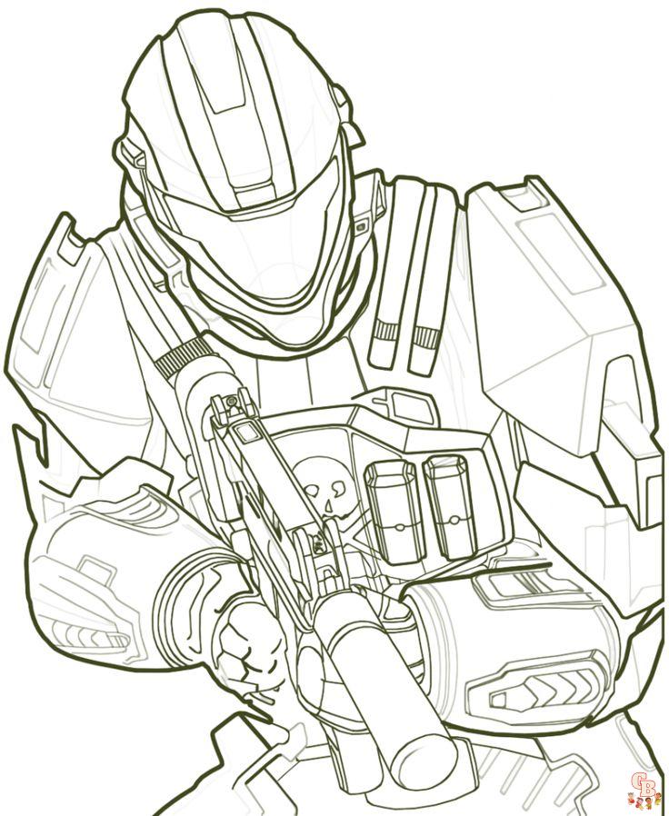 Coloriage Halo