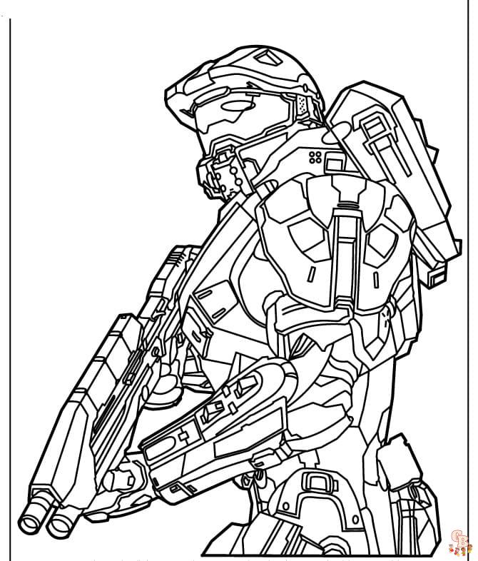 Coloriage Halo