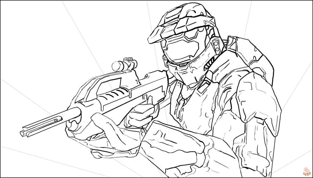 Coloriage Halo