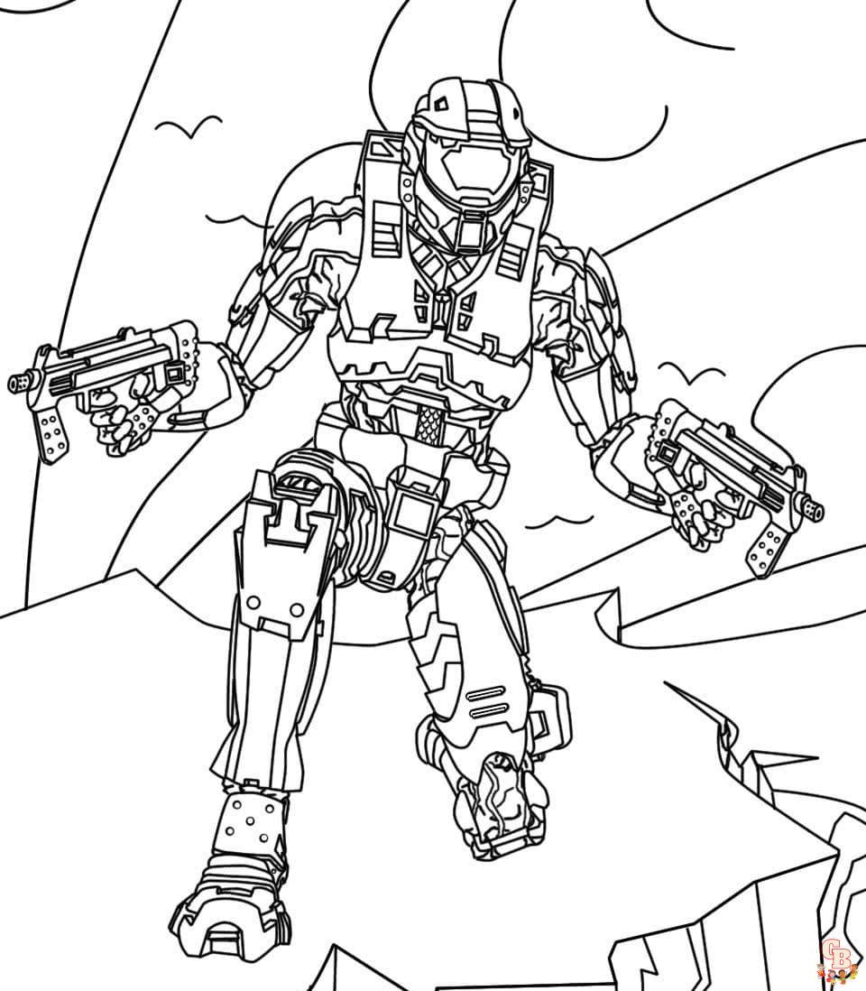 Coloriage Halo