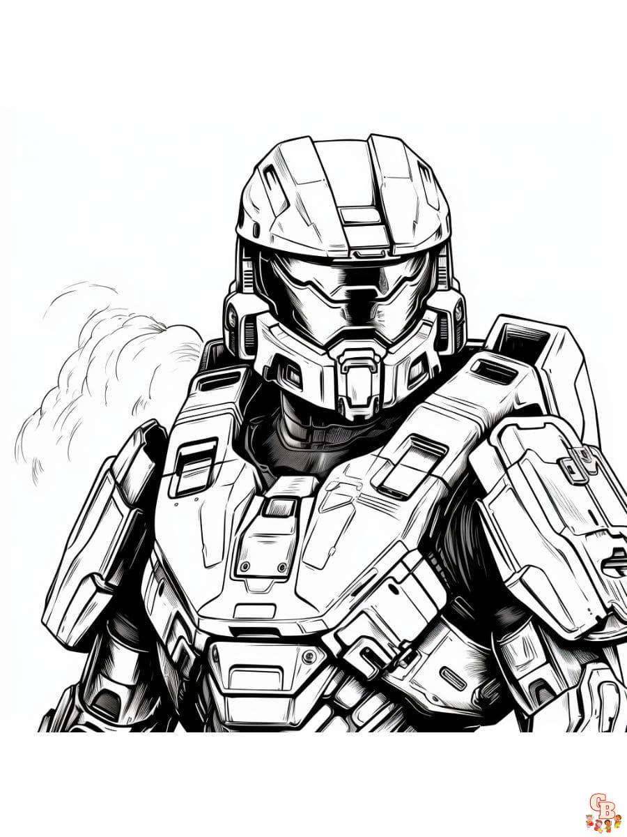 Coloriage Halo