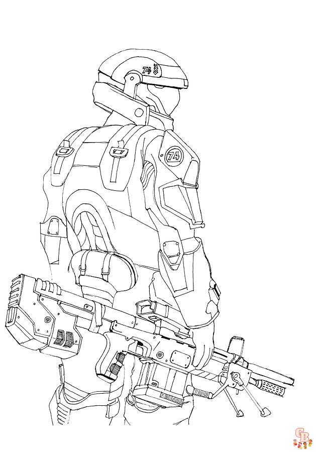 Coloriage Halo