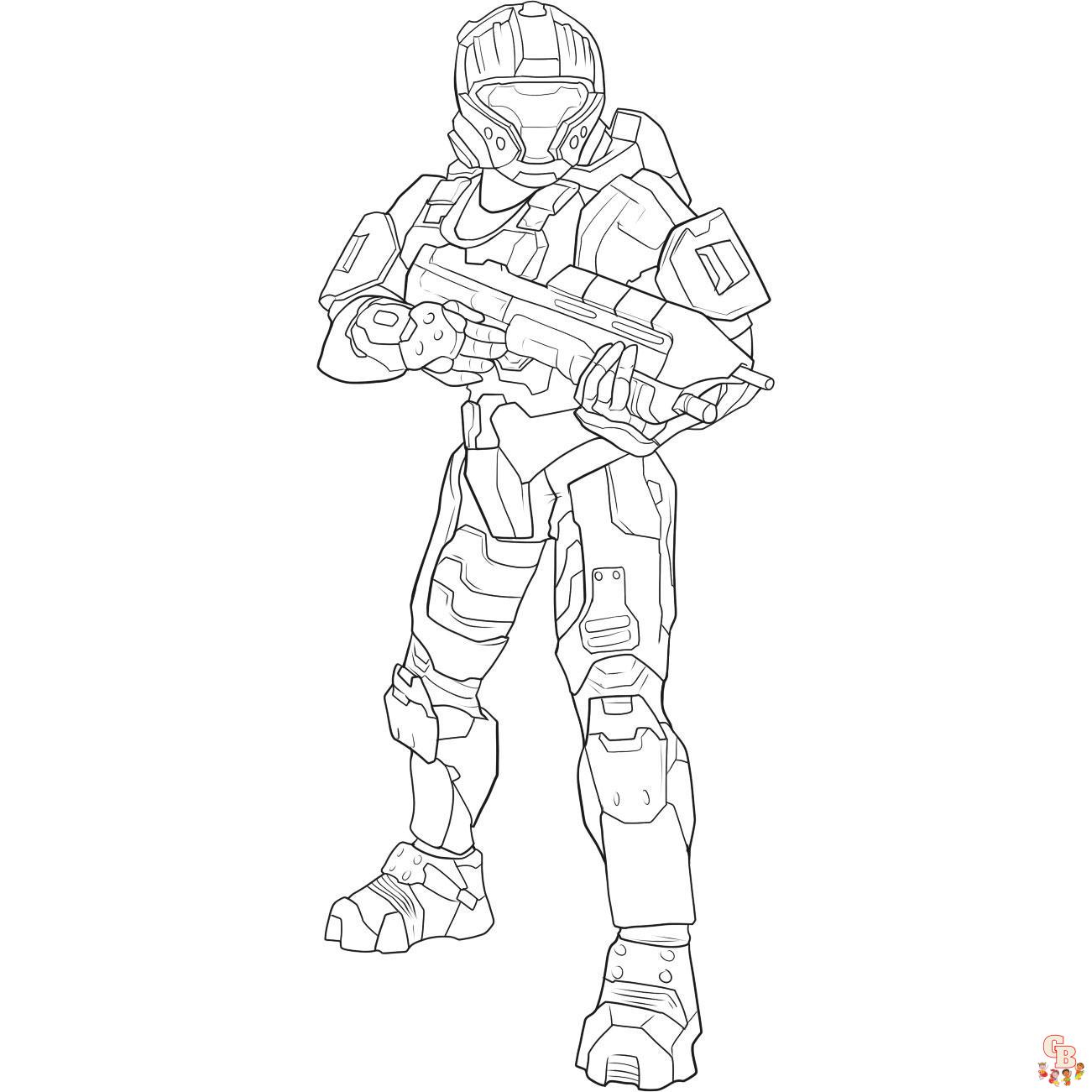 Coloriage Halo