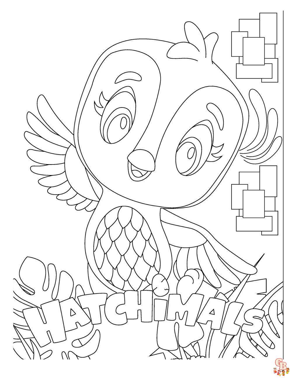 Coloriage Hatchimals