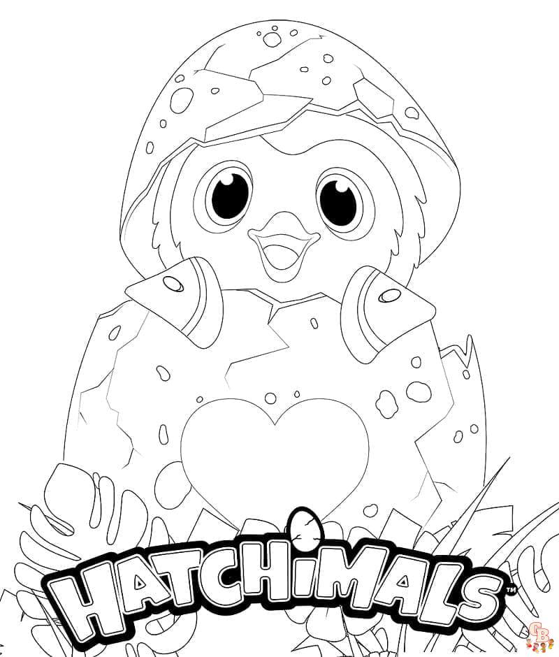 Coloriage Hatchimals