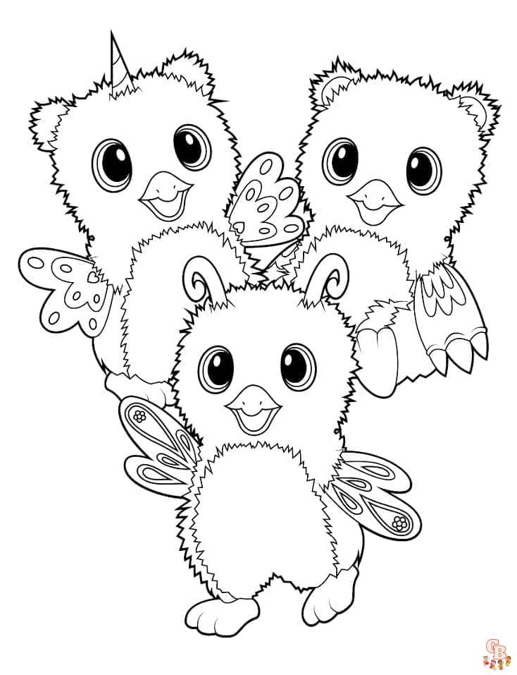 Coloriage Hatchimals