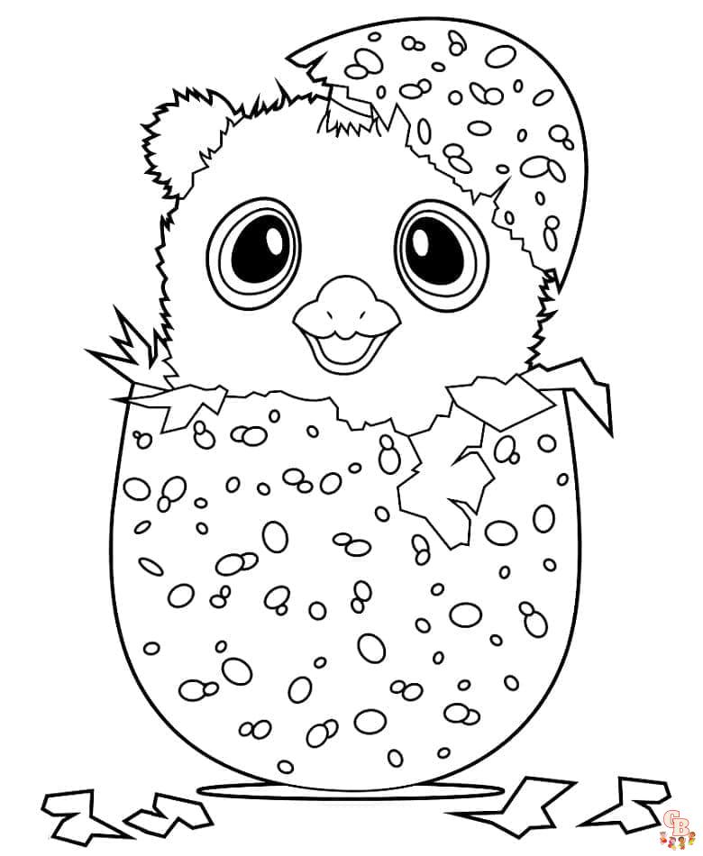 Coloriage Hatchimals