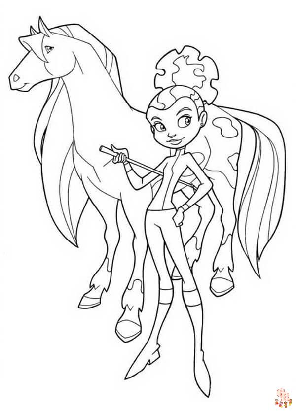 Coloriage Horseland