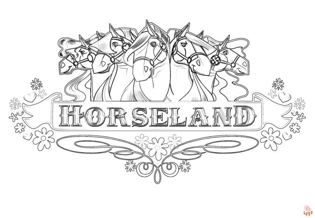 Coloriage Horseland