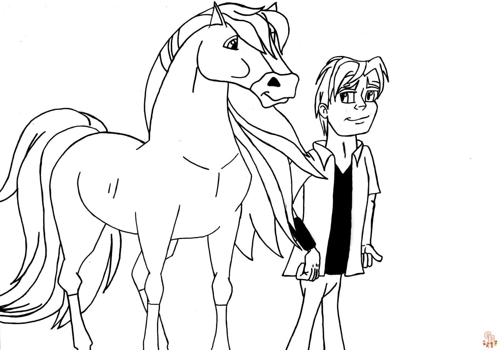 Coloriage Horseland