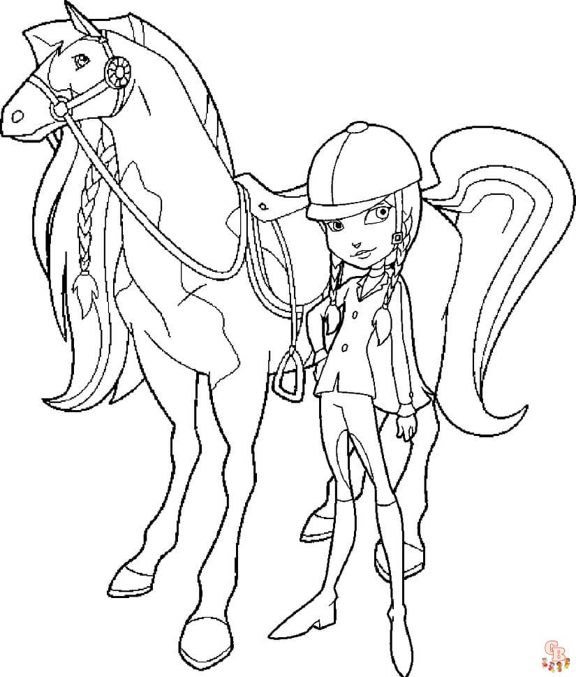 Coloriage Horseland